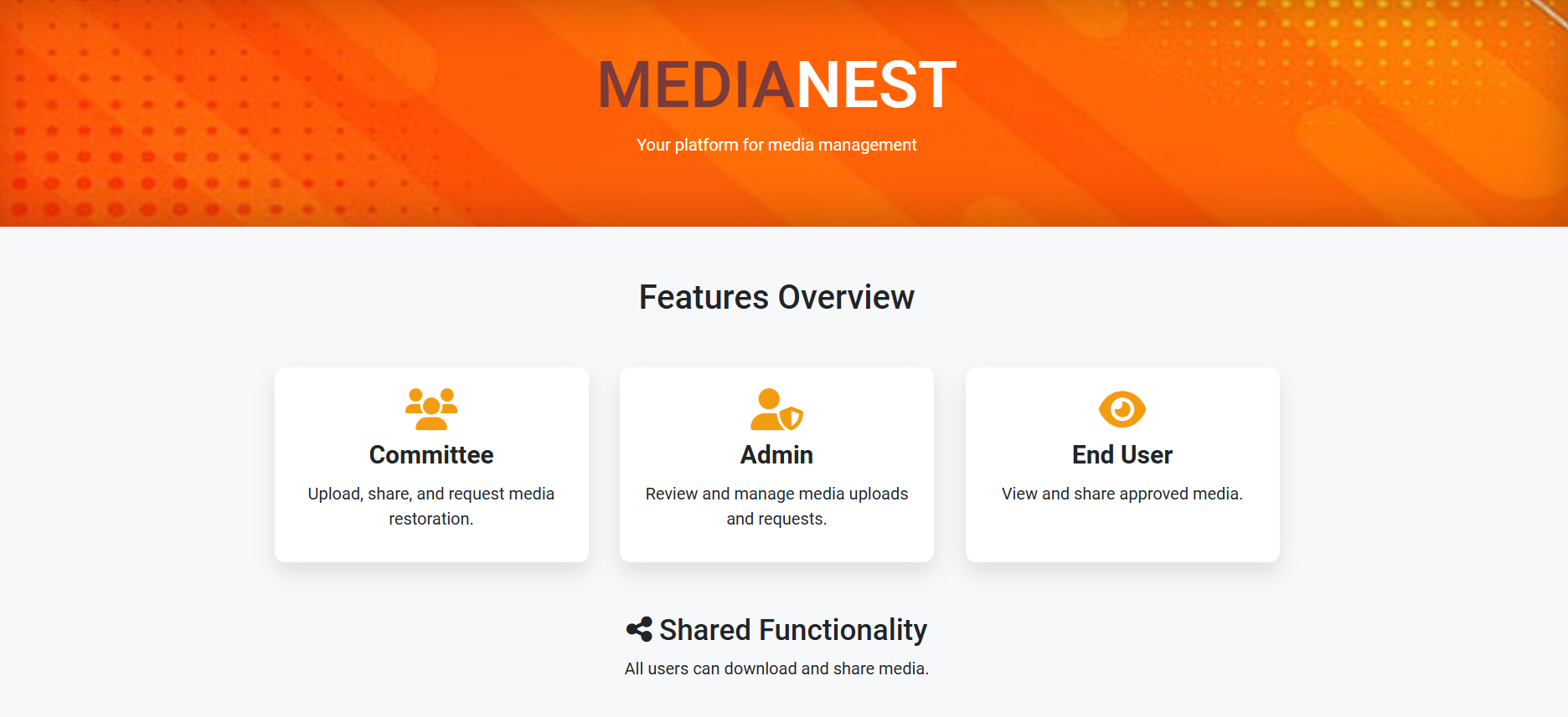 Media Management Portal